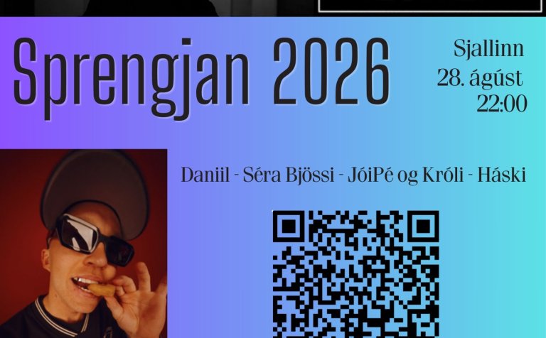 Sprengjan 2026 verður í Sjallanum nk. föstudagskvöld kl. 22.