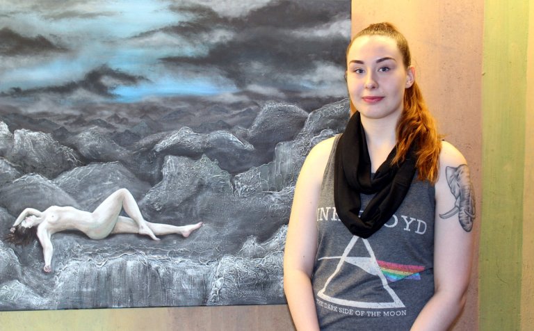 Filippía Svava Gautadóttir við