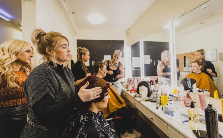 Harpa í Samkomuhúsinu. Mynd: Auðunn Níelsson.