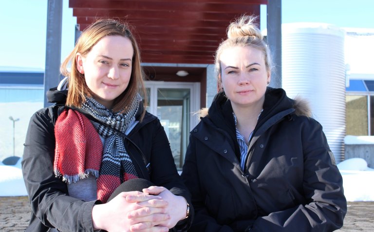 Guðný L. Jóhannsd. (t.v.) og Harpa K. Sæmundsd.