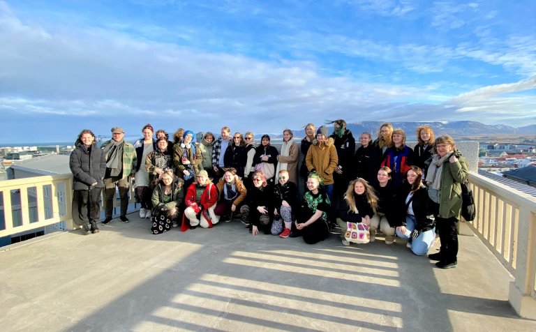 Flottur hópur sem heimsótti höfuðborgina.