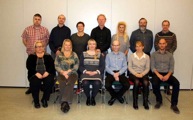 Þátttakendur frá löndunum sex á fundinum í VMA.