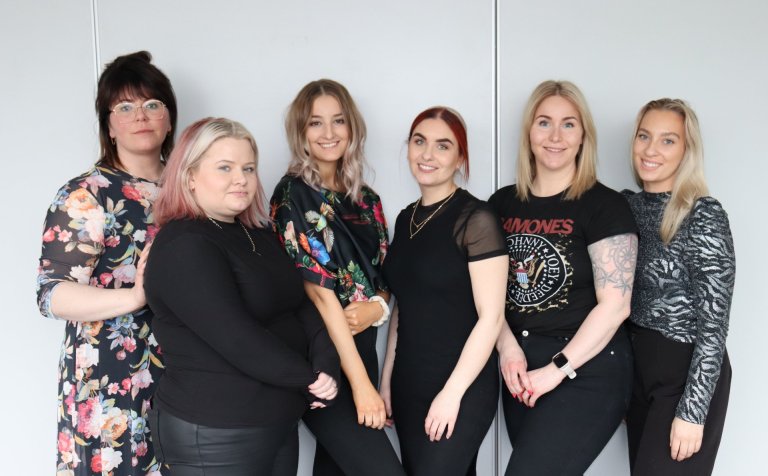 Að loknu sveinsprófinu sl. laugardag.