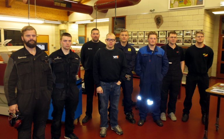 Þeir þreyttu sveinsprófið í vélvirkjun í VMA.