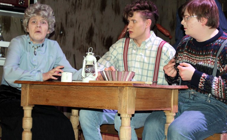 Atriði úr sýningunni Bjart með köflum.