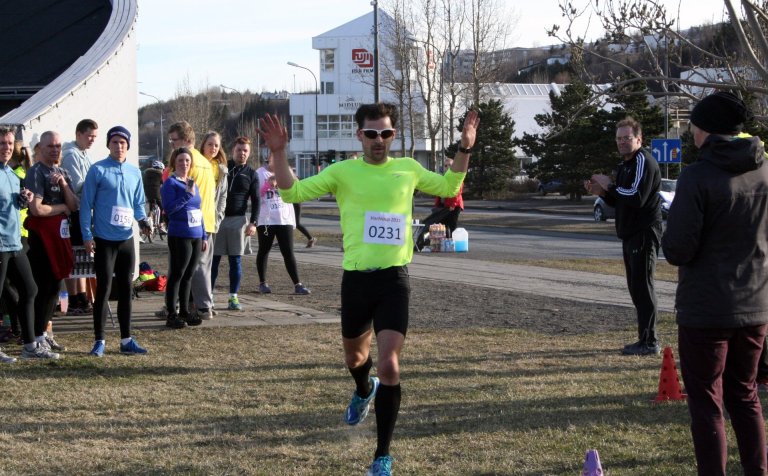 Frá vorhlaupinu sl. vor.