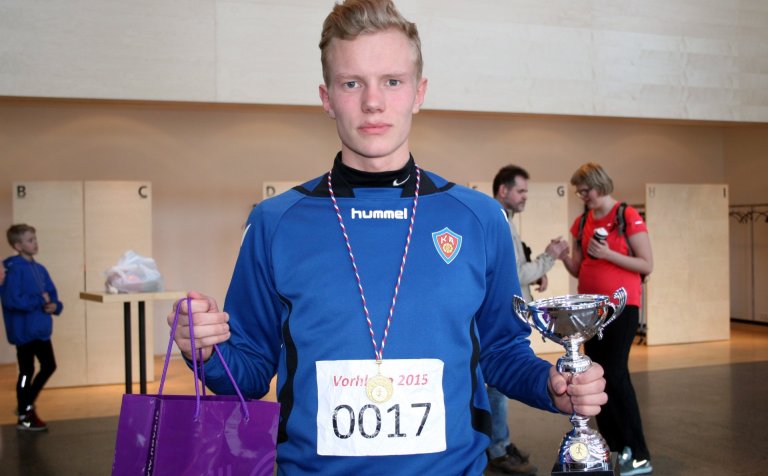 Ágúst Örn var fyrstur framhaldsskólanema í 10 km.