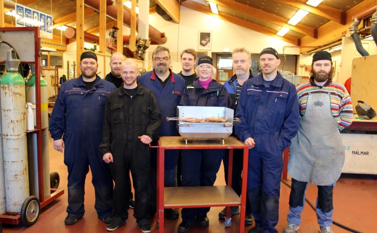 Þátttakendur í lok námskeiðsins í dag.