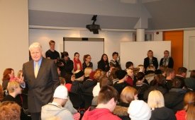 Forseti Íslands í VMA í tengslum við forvarnardaginn