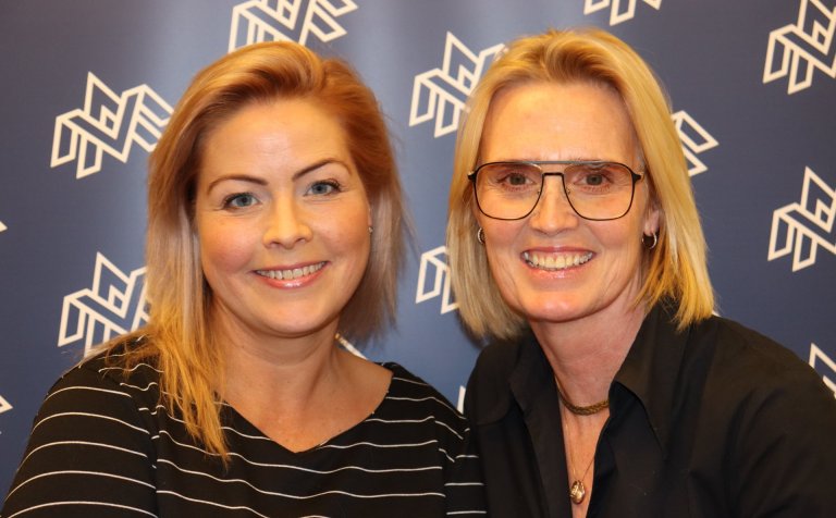 Harpa Birgisdóttir og Hildur Salína Ævarsdóttir.