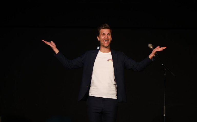 Bjarni Snæbjörnsson í Gryfjunni. Mynd: HF