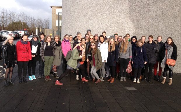 Nemendur á listnámsbraut í höfuðborginni.