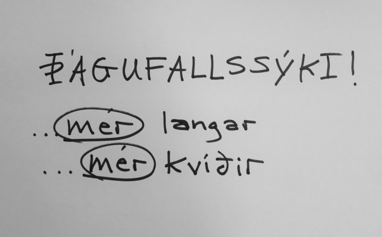 Mars fjallar á húmorískan hátt um þágufallssýkina.
