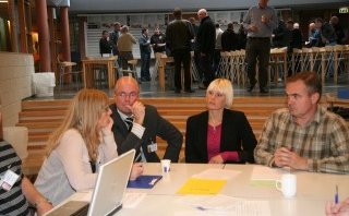 Fjörugar umræður fóru fram á málþínginu