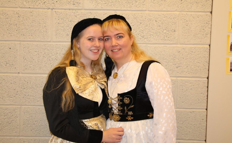 Þjóðlegar í tilefni dagsins.