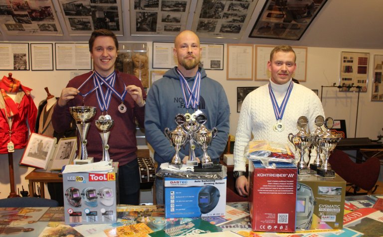 Íslandsmeistarinn, Andre Sandö, lengst til hægri.