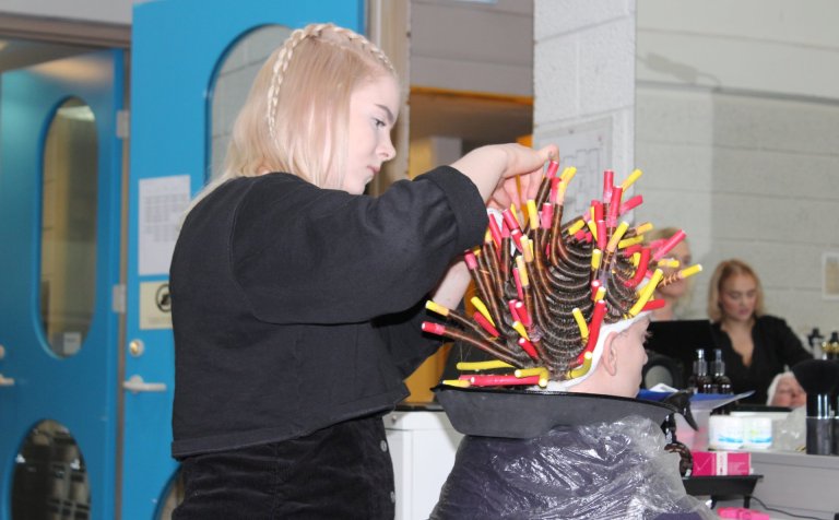 Æfing í permanenti.