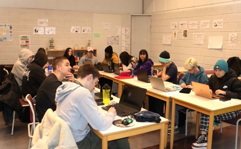 Nemendur í íslensku sem annað mál.