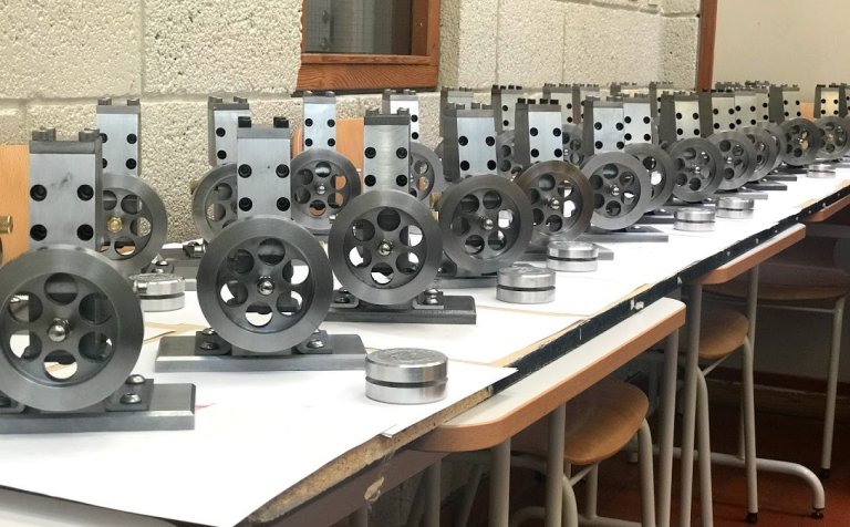 Loftvélar nemenda á fjórðu önn í vélstjórn.