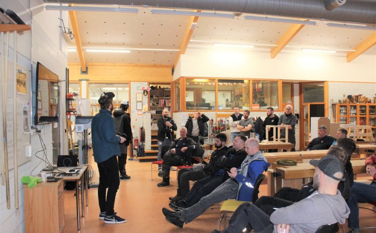 Frá málþinginu í byggingadeildinni í síðustu viku.