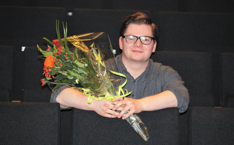 Sindri Snær Konráðsson sigraði Sturtuhausinn 2017.