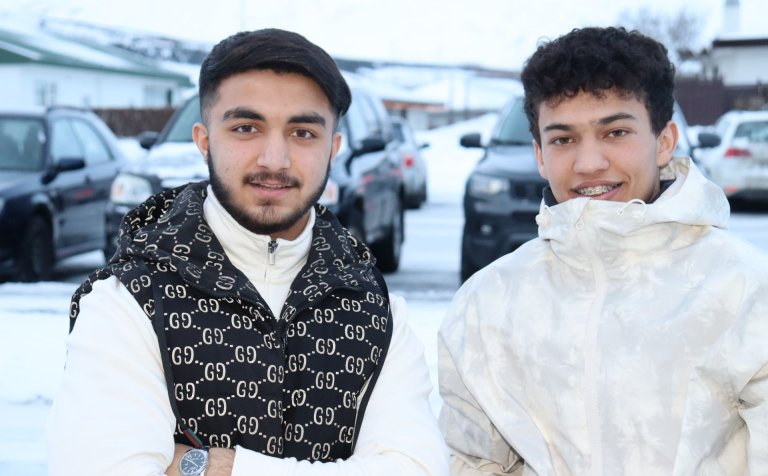 Hani Boobi (til vinstri) og Ahmed Ibrahim Al Hussein.