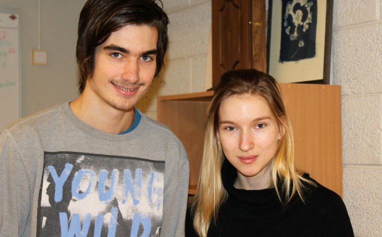 Fannar Logi og Stefanía Daney.