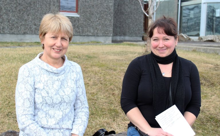 Raili Sirgmets (t.v.) og Kristi Parm.