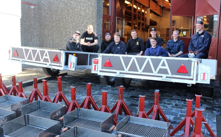 Ánægðir með gott dagsverk.