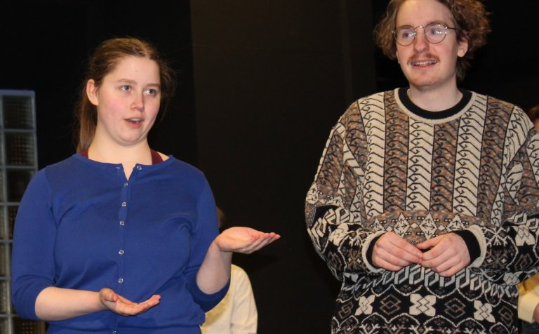 Æfing á Grís í Gryfjunni sl. miðvikudagskvöld.