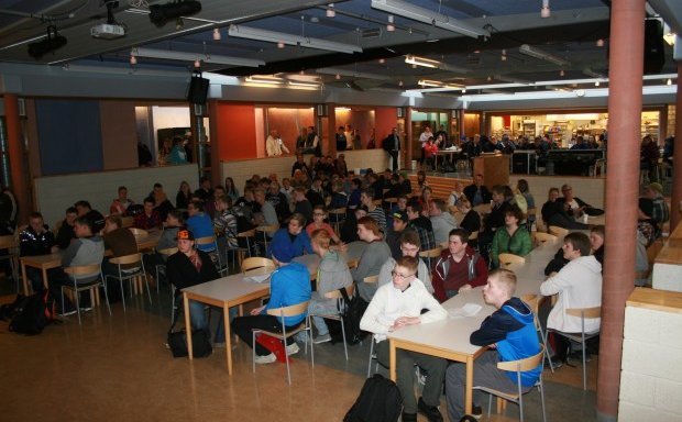 Nýnemar í Gryfjunni í morgun.