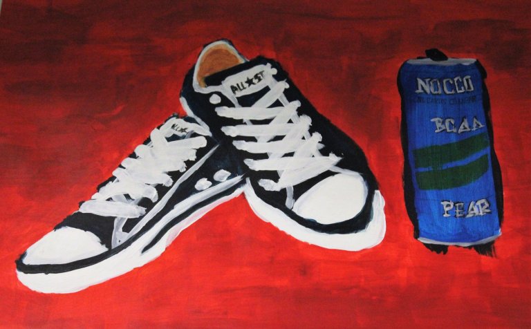 Eitt af sköpunarverkum listnema.