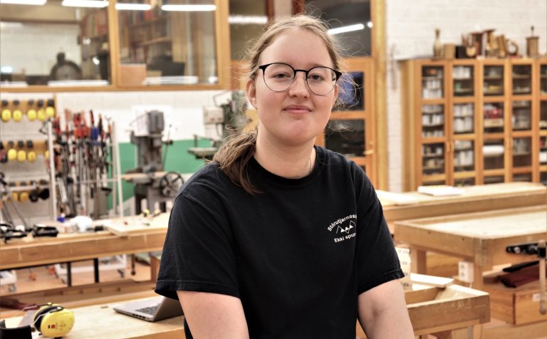 Rannveig Helgadóttir, nýnemi í byggingadeild.