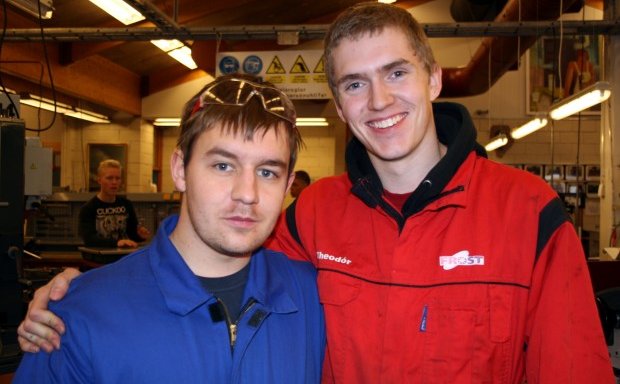 Óskar Þór Arnarsson (t.v) og Ásgeir Högnason.