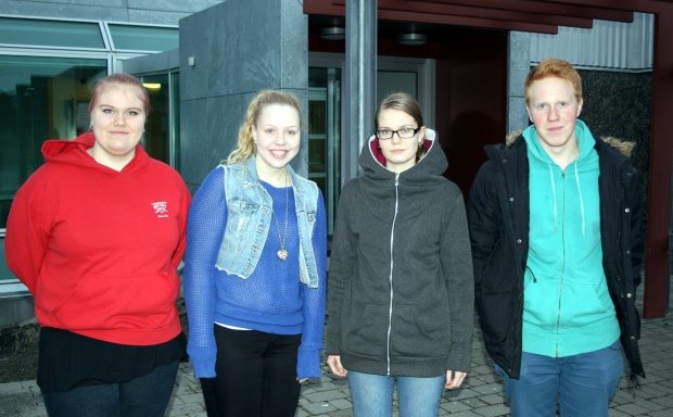 Frá vinstri: Birna, Elín, María og Halldór.
