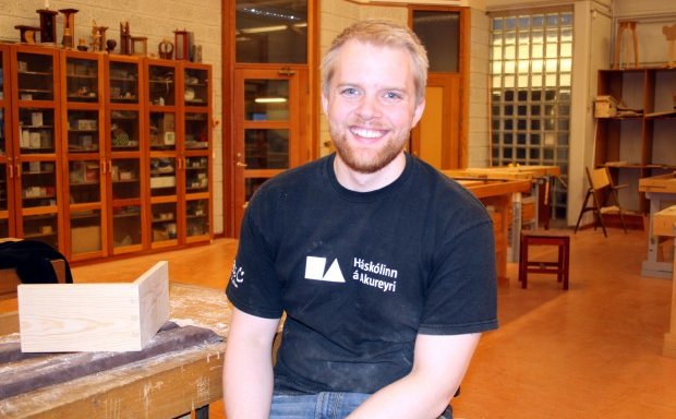 Böðvar Jónsson, húsasmíðanemi úr Aðaldal.