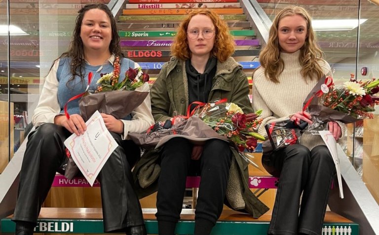 Selma Dís, Mars og Guðrún María. Mynd. Akureyri.is