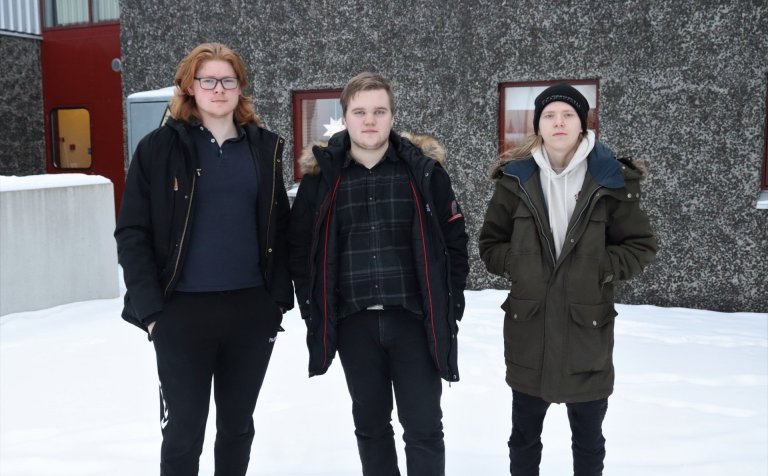 Frá vinstri: Hákon Logi, Sigurður Bogi og Dagur.