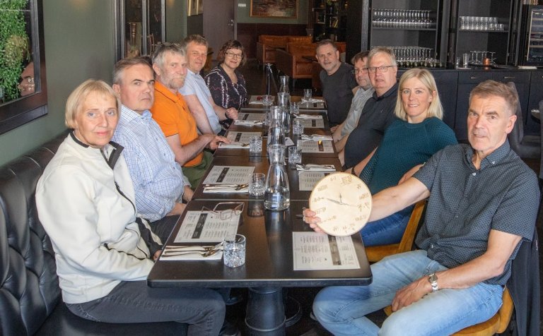 Indriði og samkennarar hans í stærðfræði við VMA.