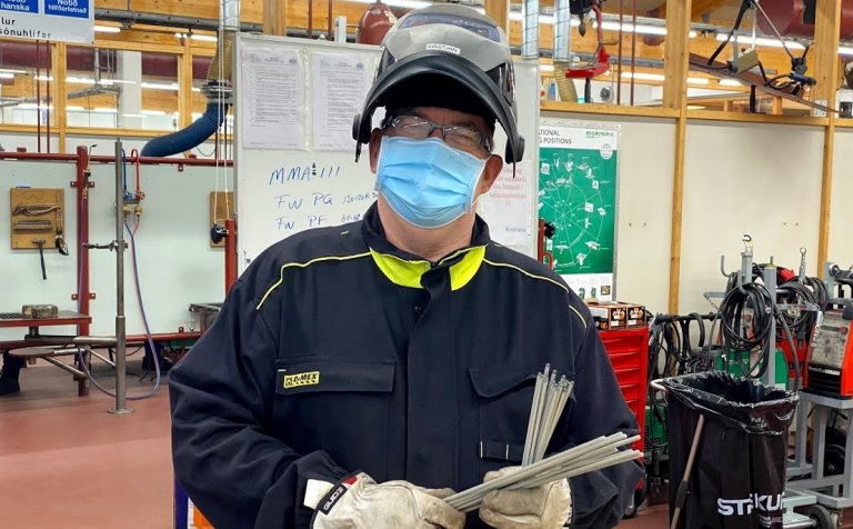 Kristján Kristinsson, kennari á málmiðnaðarbraut.