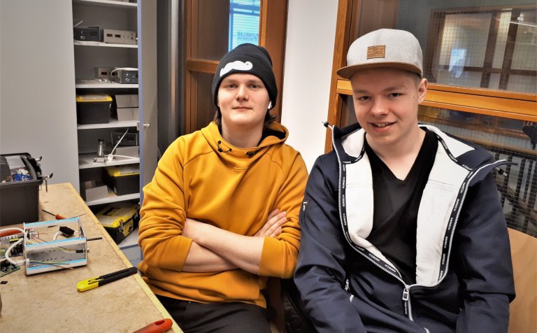 Kristófer Þorri (t.v.) og Daði Örn.