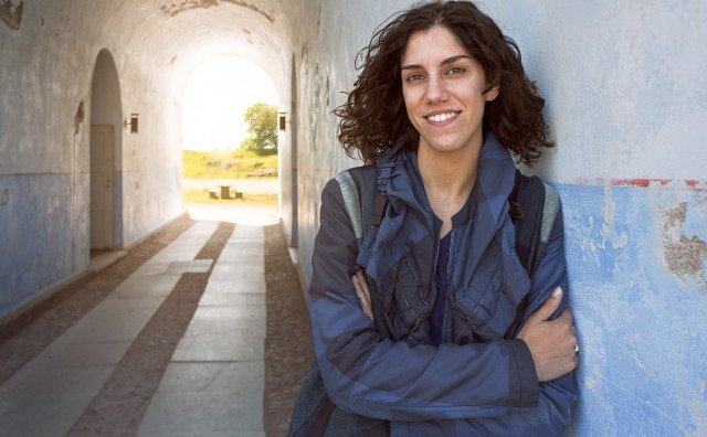 Myndlistarkonan Elena Mazzi.