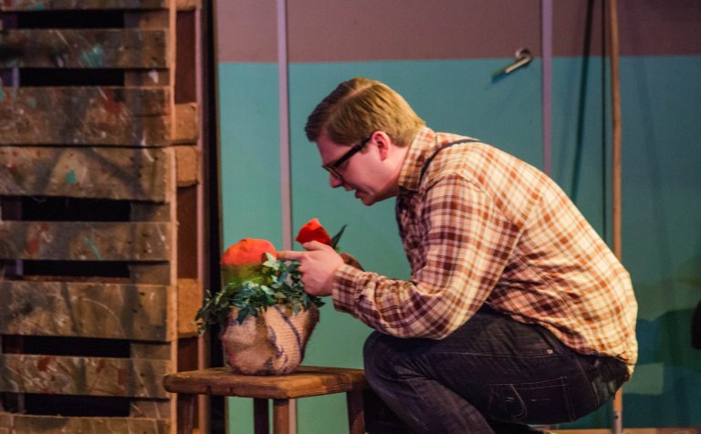 Sindri Snær Konráðsson í hlutverki Baldurs.