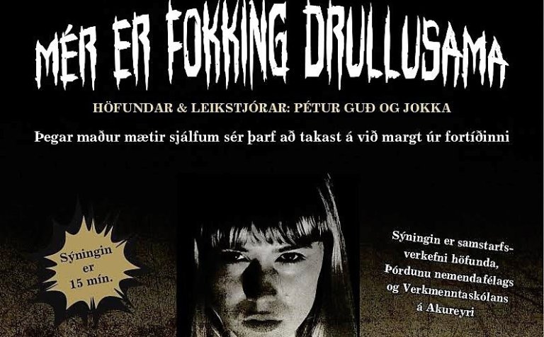 Mér er fokking drullusama - frumsýning í dag í Gryfjunni