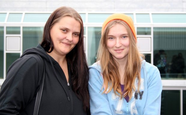 Mæðgurnar Brynja Herborg og Stefanía Daney.
