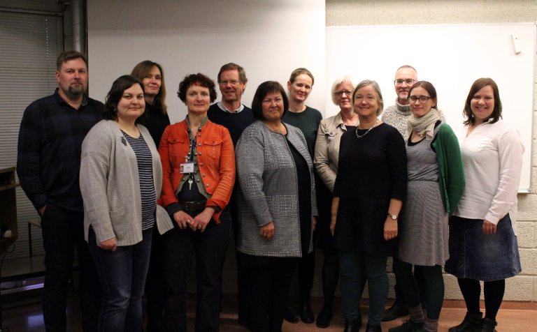 Norrænir tungumálakennarar í VMA í síðustu viku.