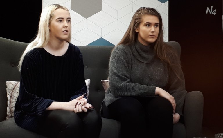 Kristbjörg Marta og Birna Kristín.