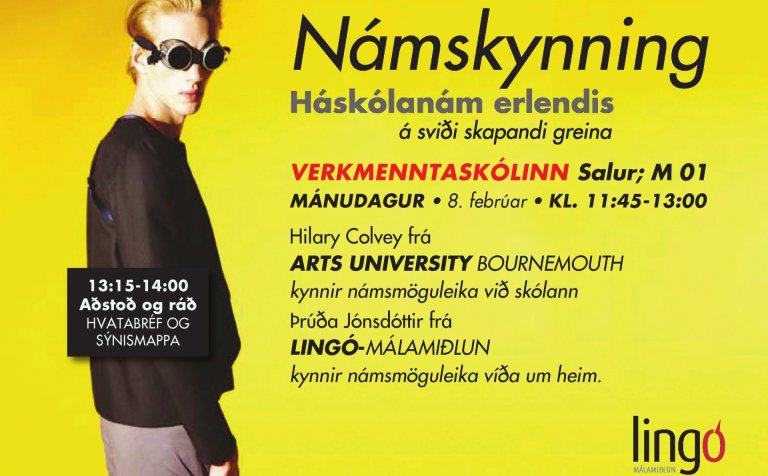 Lingó kynnir nám í skapandi greinum í útlöndum
