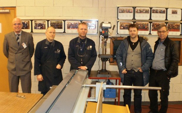 Fulltrúar VMA og Blikk- og tækniþjónustunnar.