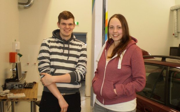 Austfirðingarnir Ásgrímur Bogi og Íris Björk.